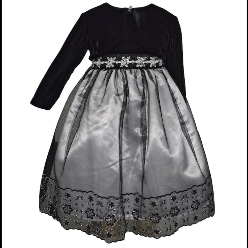 Embellished Tulle Dress & Shrug Set